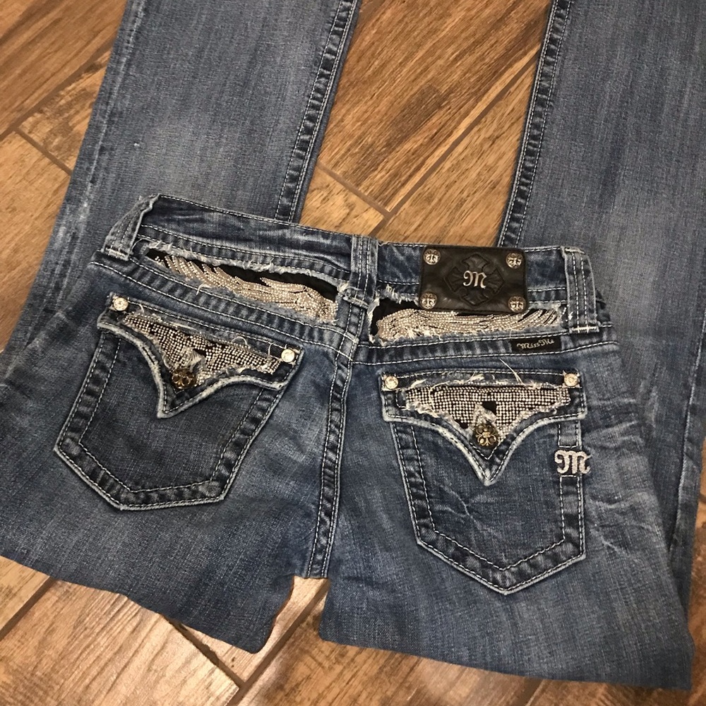 Miss Me 29X32 Angel Wings Boot Jean